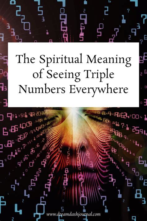 keep seeing triple numbers